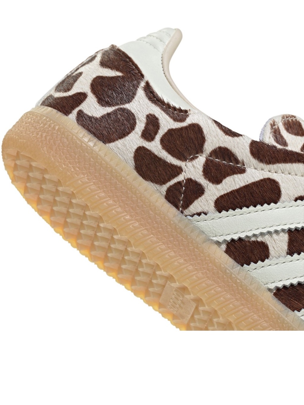 New NIB Women’s adidas Sama OG Brown Cow Giraffe Print Sneakers Sz 10 - Picture 8 of 11